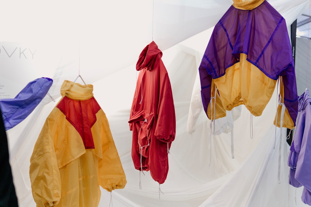 purple and orange jacket