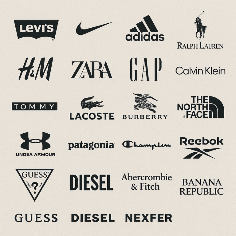 Featured image for 50 Iconic Clothing Brands Logos with Names 2026